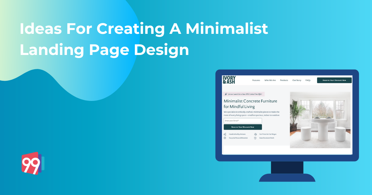 Ideas For Creating A Minimalist Landing Page Design