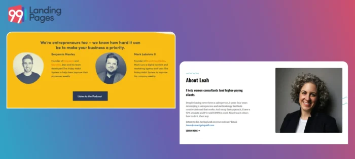 podcast-landing-page -idea-write-about-the-host