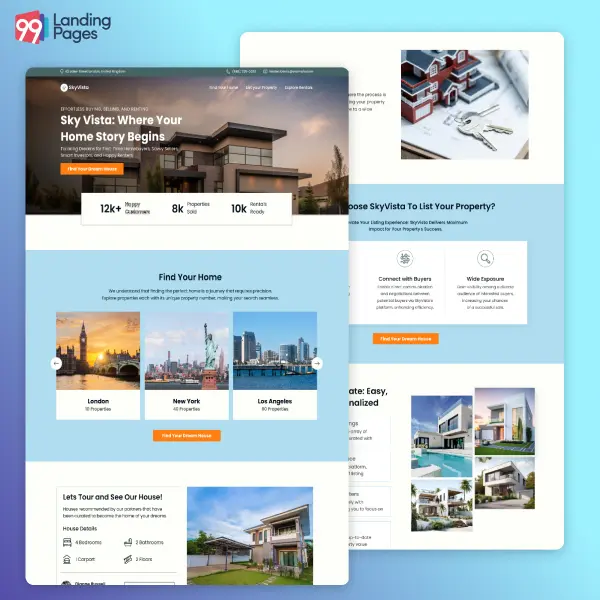 Real Estate Landing Page Template
