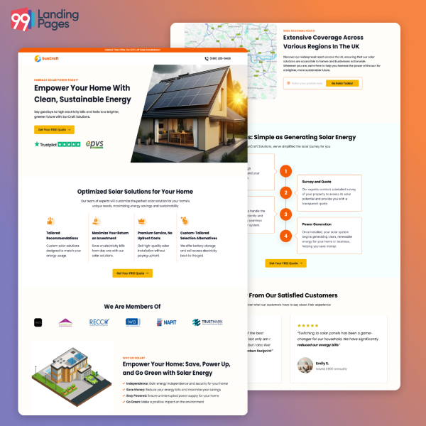 Solar Landing Page Template