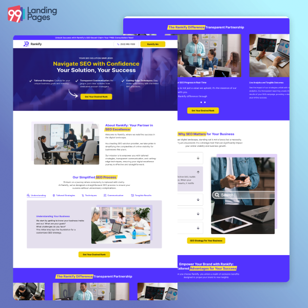 Seo Agency Landing Page Template